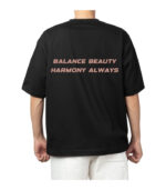Libra Zodiac Tshirt for Men - Black | Carry Your Cosmic Energy - Image 2